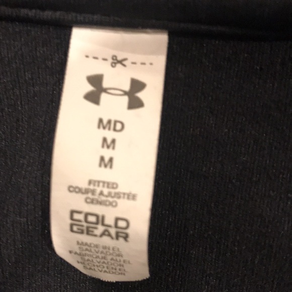 Under Armour Cold Gear Shirt 1/4 Zip long sleeve Logo on Sleeve Medium - Picture 7 of 7